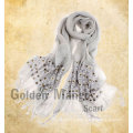 fashion linen scarves with embroidery